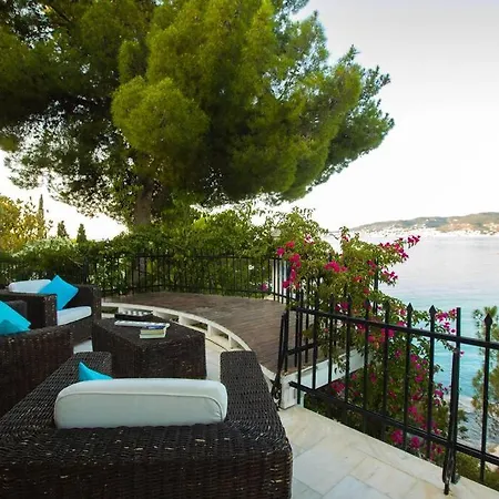 Villa Vasiliki's Front And Pool Porto Heli