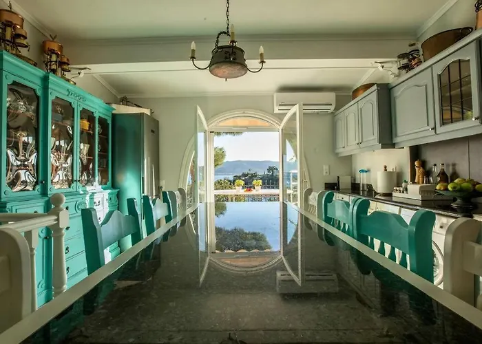 Vila Vasiliki's Front And Pool Porto Cheli